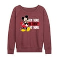 thumbnail image 1 of Mickey & Friends - Hey There! Hi There! - Women's Lightweight French Terry Long Sleeve Shirt, 1 of 5