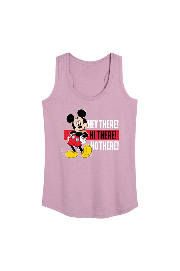 Mickey & Friends - Hey There Hi There - Women's Racerback Tank Top