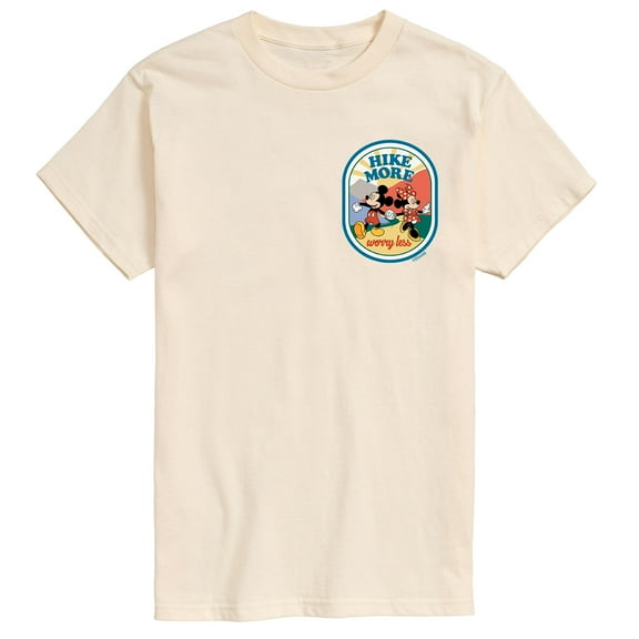 Mickey & Friends - Hike More Worry Less - Men's Short Sleeve Graphic T-Shirt