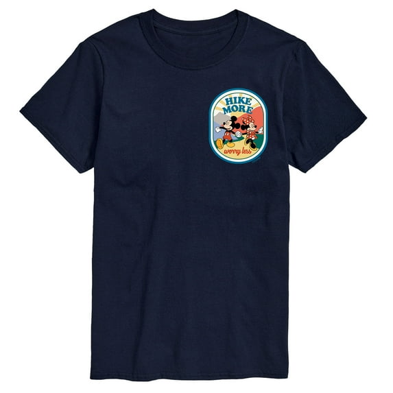 Mickey & Friends - Hike More Worry Less - Men's Short Sleeve Graphic T-Shirt