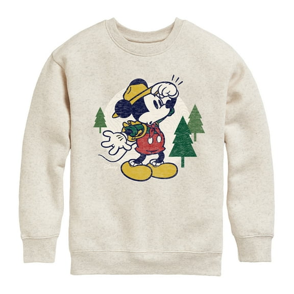 Disney - Mickey & Friends - Hiking & Camping - Possible Wrong Turn - Toddler And Youth Crewneck Fleece Sweatshirt