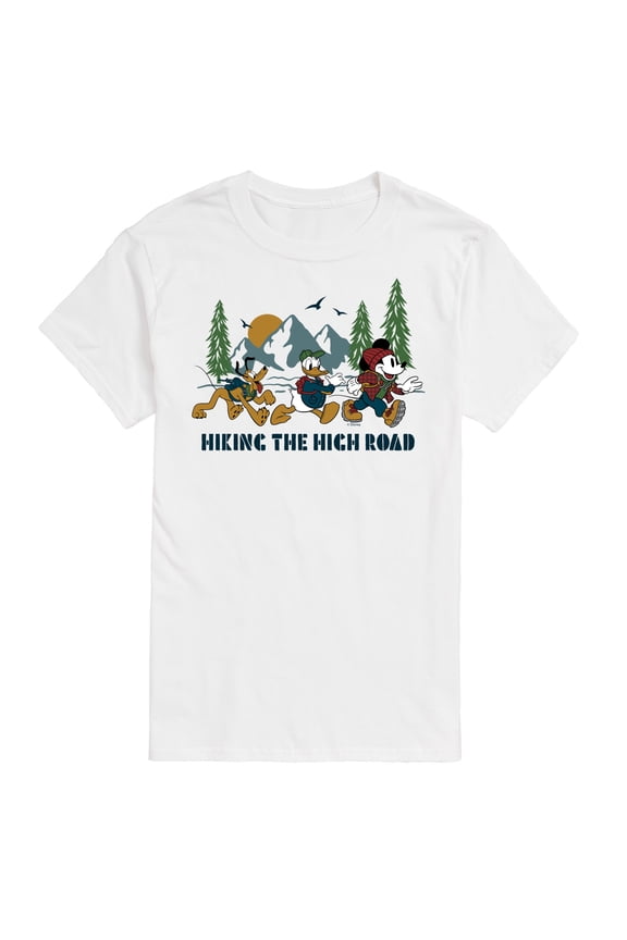 Mickey & Friends - Hiking The High Road - Men's Short Sleeve Graphic T-Shirt