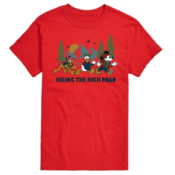 Mickey & Friends - Hiking The High Road - Men's Short Sleeve Graphic T-Shirt