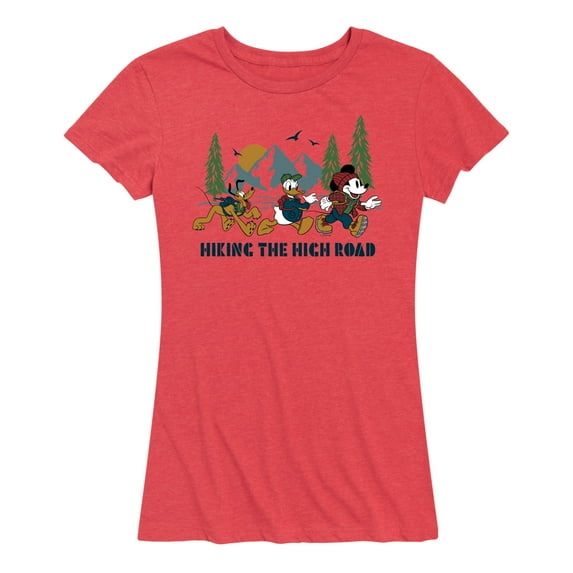 Mickey & Friends - Hiking The High Road - Women's Short Sleeve Graphic T-Shirt