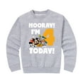thumbnail image 1 of Mickey & Friends - Hooray I'm 4 Today - Toddler And Youth Crewneck Fleece Sweatshirt, 1 of 5