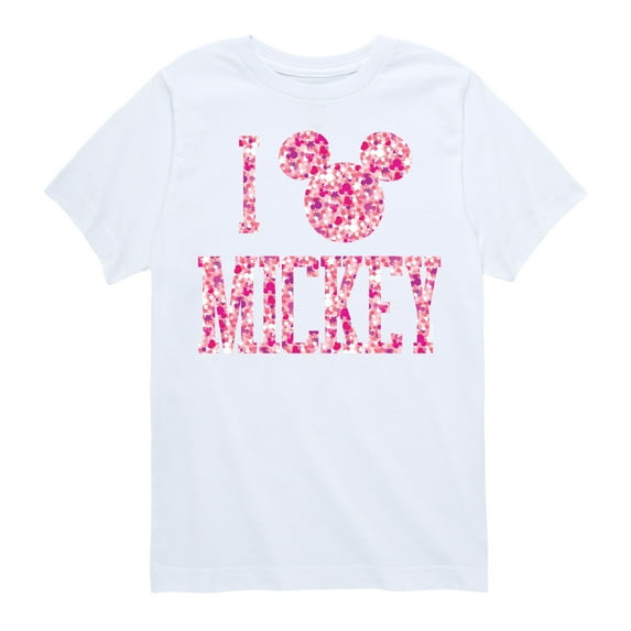 Mickey & Friends - I Love Mickey - Toddler And Youth Short Sleeve Graphic T-Shirt