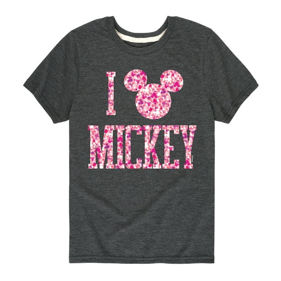 Mickey & Friends - I Love Mickey - Toddler And Youth Short Sleeve Graphic T-Shirt