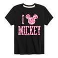 thumbnail image 1 of Mickey & Friends - I Love Mickey - Toddler And Youth Short Sleeve Graphic T-Shirt, 1 of 5