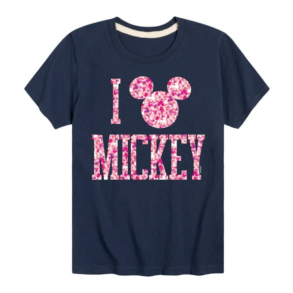 Mickey & Friends - I Love Mickey - Toddler And Youth Short Sleeve Graphic T-Shirt