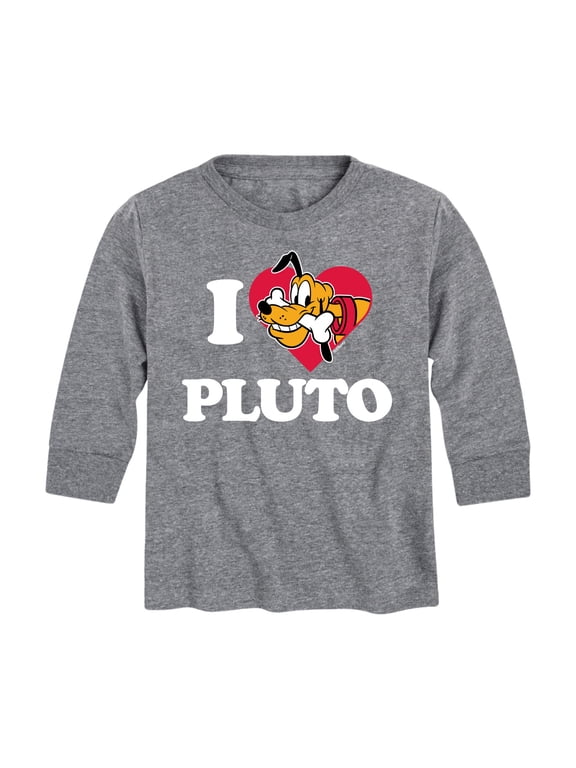 - I Love Pluto Boys' Long Sleeve Graphic T-Shirt