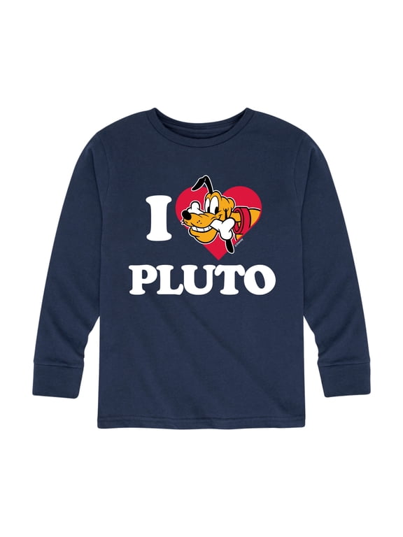 - I Love Pluto Boys' Long Sleeve Graphic T-Shirt