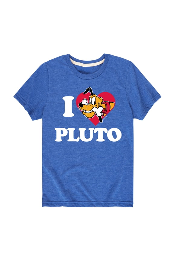Mickey & Friends - I Love Pluto - Toddler And Youth Short Sleeve Graphic T-Shirt