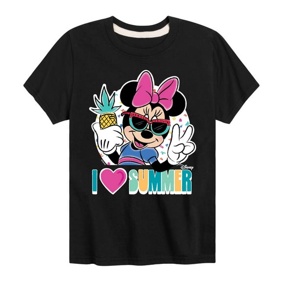 Mickey & Friends - I Love Summer - Toddler And Youth Short Sleeve Graphic T-Shirt