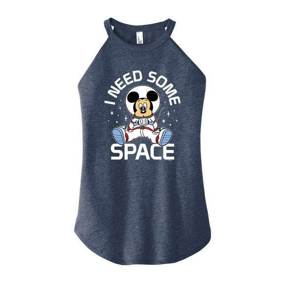 Mickey & Friends - I Need Some Space - Juniors High Neck Tank Top