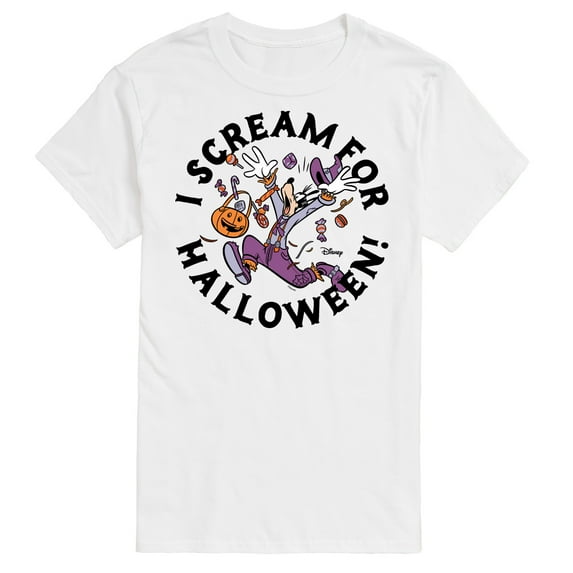 Mickey & Friends - I Scream For Halloween - Men's Short Sleeve Graphic T-Shirt