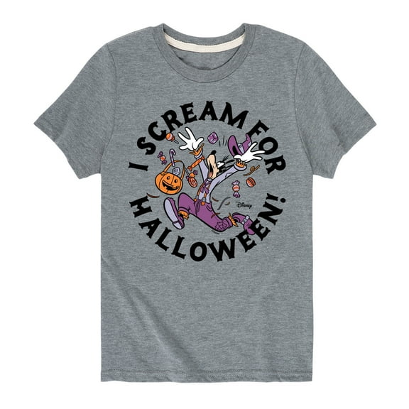 Mickey & Friends - I Scream For Halloween - Toddler And Youth Short Sleeve Graphic T-Shirt
