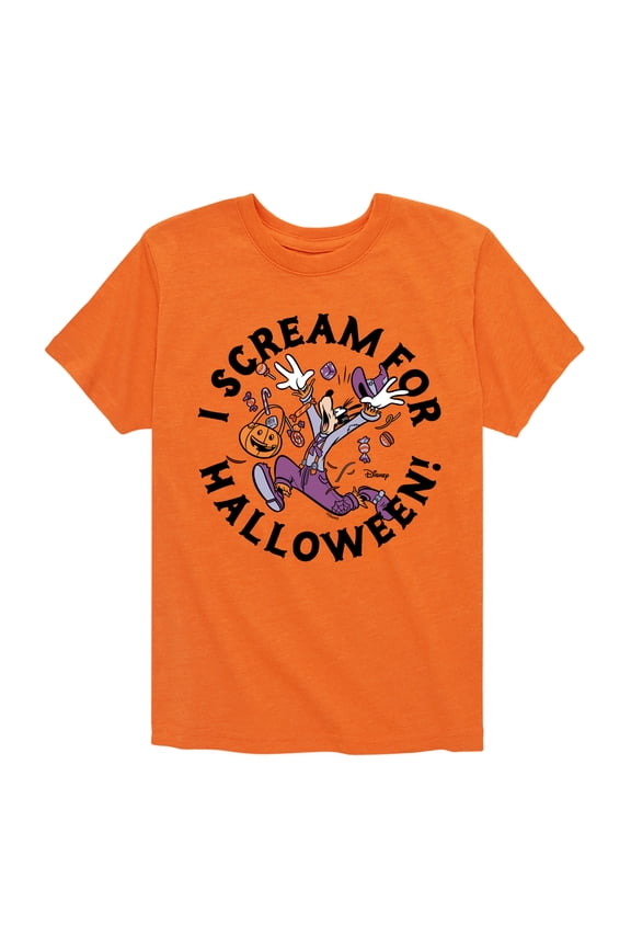 Mickey & Friends - I Scream For Halloween - Toddler And Youth Short Sleeve Graphic T-Shirt