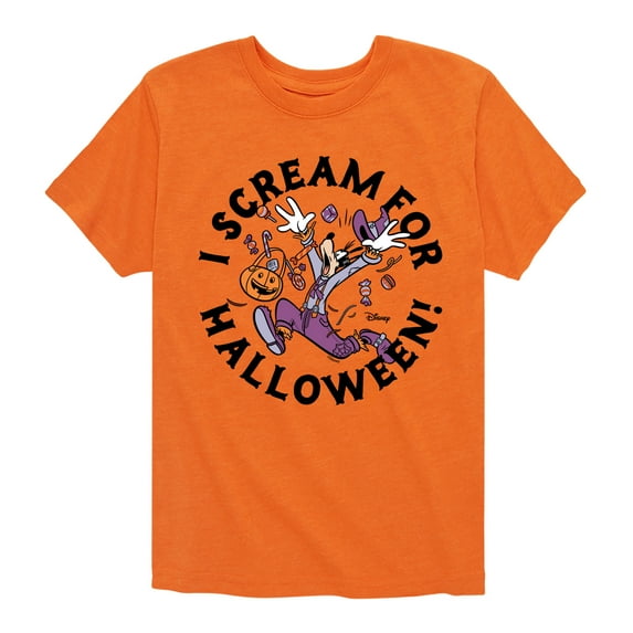 Mickey & Friends - I Scream For Halloween - Toddler And Youth Short Sleeve Graphic T-Shirt