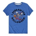 thumbnail image 1 of Mickey & Friends - I Scream For Halloween - Toddler And Youth Short Sleeve Graphic T-Shirt, 1 of 5