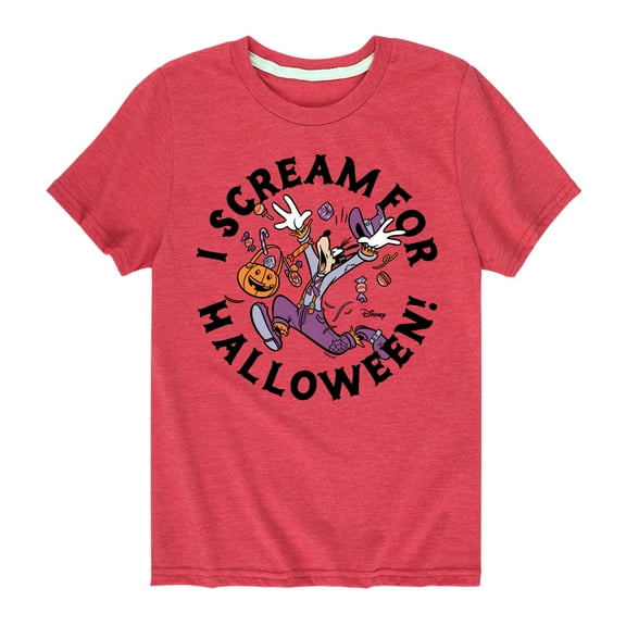Mickey & Friends - I Scream For Halloween - Toddler And Youth Short Sleeve Graphic T-Shirt