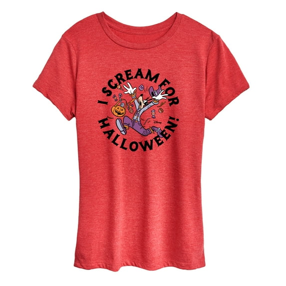 Mickey & Friends - I Scream For Halloween - Women's Short Sleeve Graphic T-Shirt