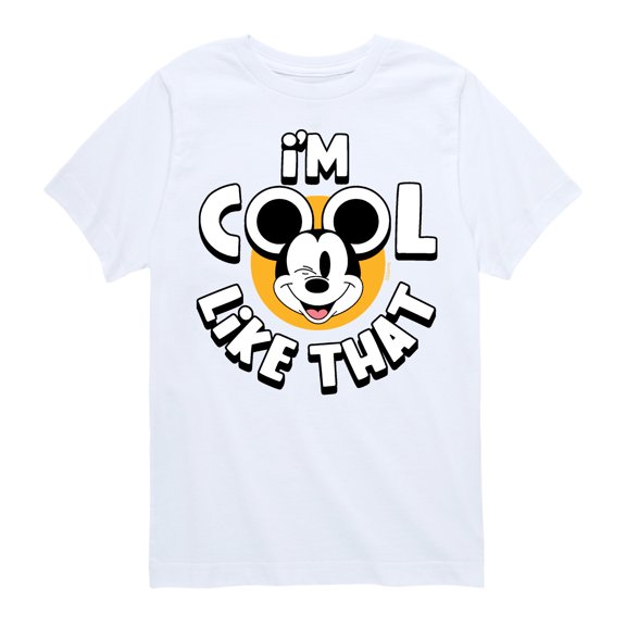 Mickey & Friends - I'm Cool Like That - Youth Short Sleeve Graphic T-Shirt