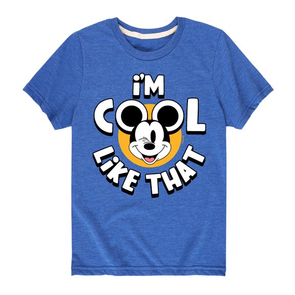 Mickey & Friends - I'm Cool Like That - Youth Short Sleeve Graphic T-Shirt