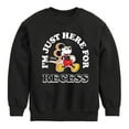 thumbnail image 1 of Mickey & Friends - I'm Just Here For Recess - Youth Crewneck Fleece Sweatshirt, 1 of 5