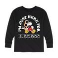 thumbnail image 1 of Mickey & Friends - I'm Just Here For Recess - Youth Long Sleeve Graphic T-Shirt, 1 of 5