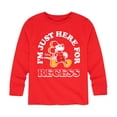 thumbnail image 1 of Mickey & Friends - I'm Just Here For Recess - Youth Long Sleeve Graphic T-Shirt, 1 of 5