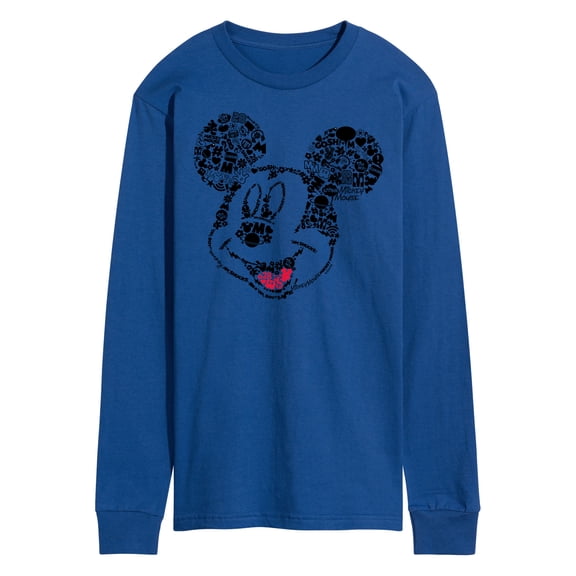 Mickey & Friends - Iconic Mickey Mouse Face - Men's Long Sleeve T-Shirt