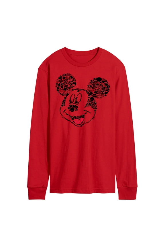 Mickey & Friends - Iconic Mickey Mouse Face - Men's Long Sleeve T-Shirt