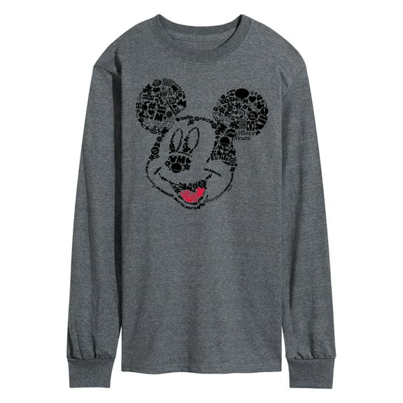 Mickey & Friends - Iconic Mickey Mouse Face - Men's Long Sleeve T-Shirt
