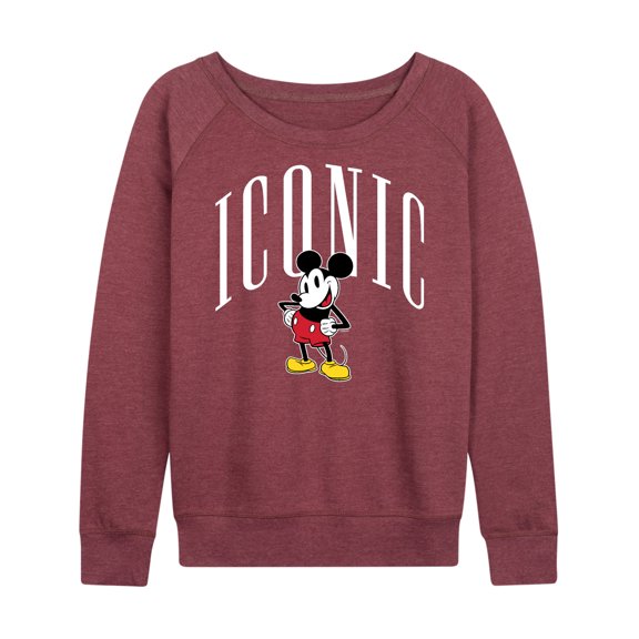 Mickey & Friends - Iconic Mickey - Women's Lightweight French Terry Long Sleeve Shirt