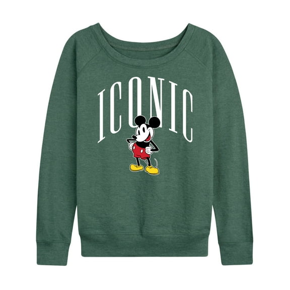 Mickey & Friends - Iconic Mickey - Women's Lightweight French Terry Long Sleeve Shirt