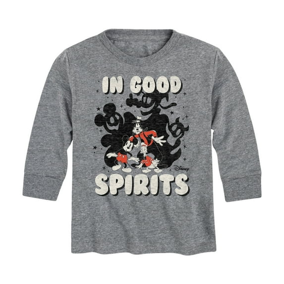 Mickey & Friends -In Good Spirits - Toddler And Youth Long Sleeve Graphic T-Shirt