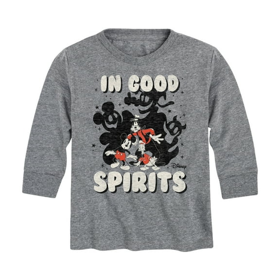Mickey & Friends -In Good Spirits - Toddler And Youth Long Sleeve Graphic T-Shirt