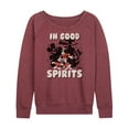 thumbnail image 1 of Mickey & Friends - In Good Spirits - Women's Lightweight French Terry Long Sleeve Shirt, 1 of 5