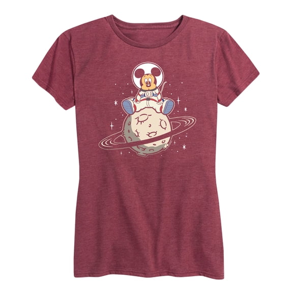 Mickey & Friends - It's A Small Moon - Women's Short Sleeve Graphic T-Shirt