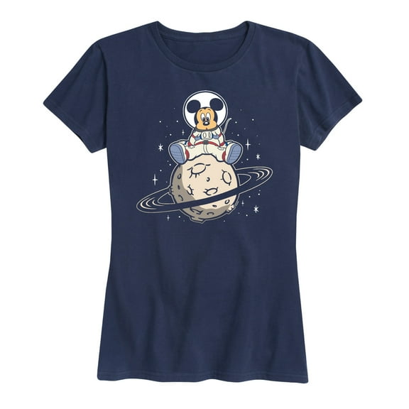 Mickey & Friends - It's A Small Moon - Women's Short Sleeve Graphic T-Shirt
