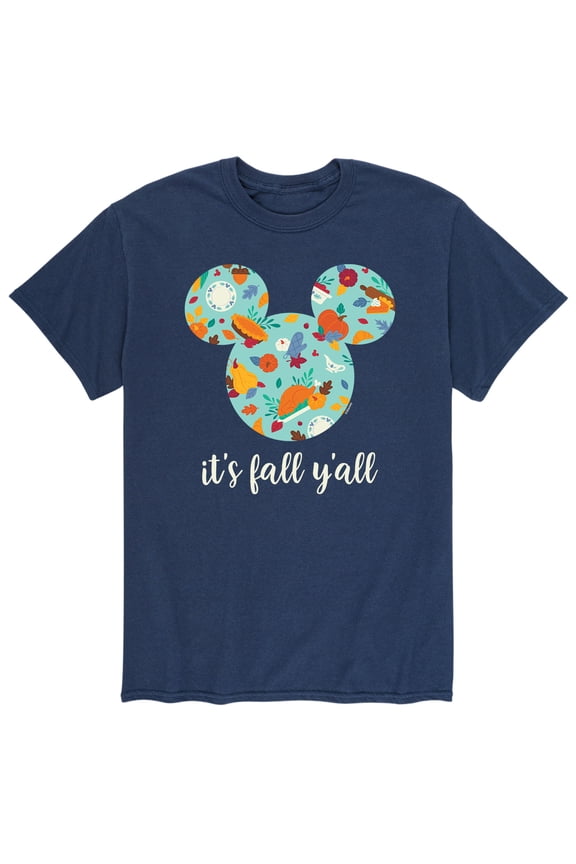 Mickey & Friends - It's Fall Y'all - Men's Short Sleeve Graphic T-Shirt