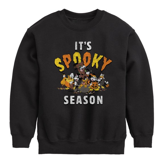 Mickey & Friends - It’s Spooky Season - Toddler And Youth Crewneck Fleece Sweatshirt