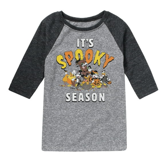 Mickey & Friends - It's Spooky Season - Toddler And Youth Raglan Graphic T-Shirt