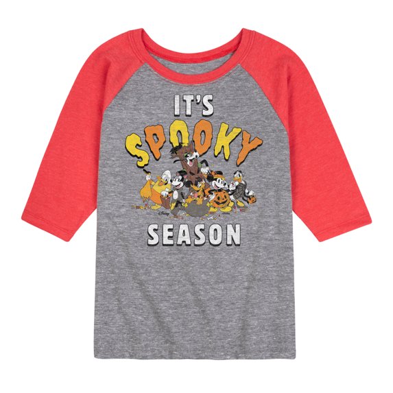 Mickey & Friends - It's Spooky Season - Toddler And Youth Raglan Graphic T-Shirt