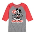 thumbnail image 1 of Disney - Mickey & Friends - It's a Good Day - Toddler And Youth Raglan Graphic T-Shirt, 1 of 1