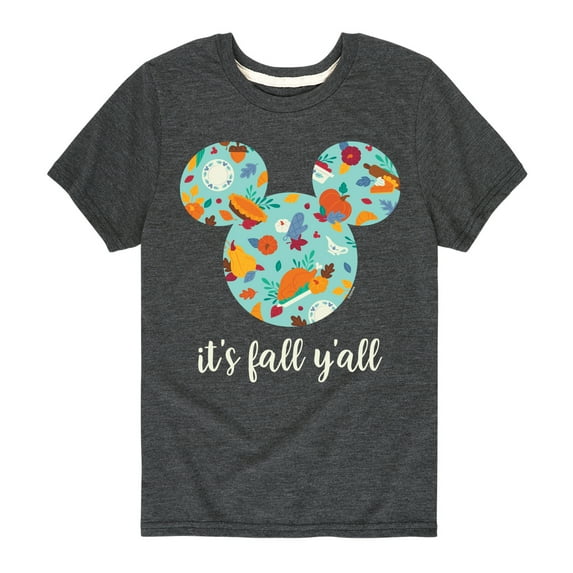Mickey & Friends - Its Fall Yall - Toddler and Youth Short Sleeve Graphic T-Shirt