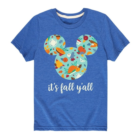 Mickey & Friends - Its Fall Yall - Toddler and Youth Short Sleeve Graphic T-Shirt