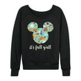 thumbnail image 1 of Mickey & Friends - Its Fall Yall - Women's Lightweight French Terry Long Sleeve Shirt, 1 of 4