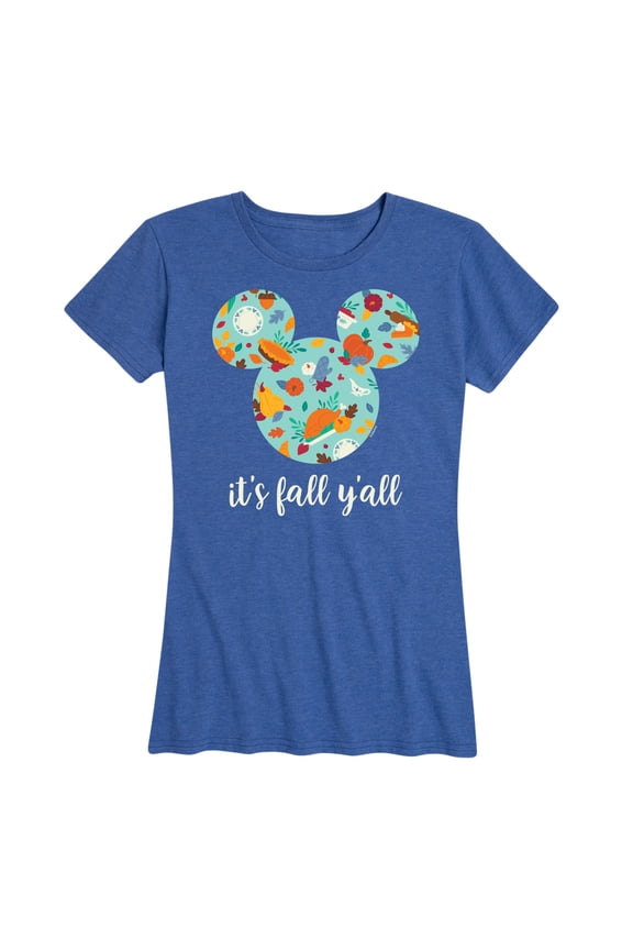 Mickey & Friends - Its Fall Yall - Women's Short Sleeve Graphic T-Shirt