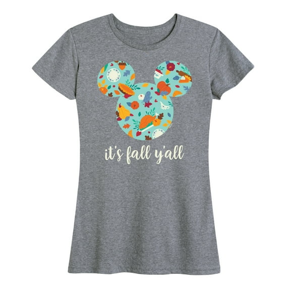 Mickey & Friends - Its Fall Yall - Women's Short Sleeve Graphic T-Shirt